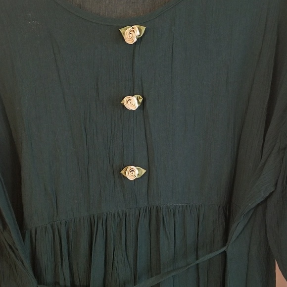 Vintage Green Maternity dress - Picture 2 of 3